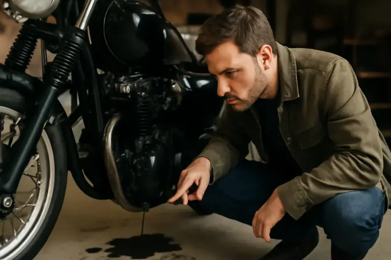 Come individuare perdite d’olio sulle moto usate: i controlli visivi che evitano danni maggiori