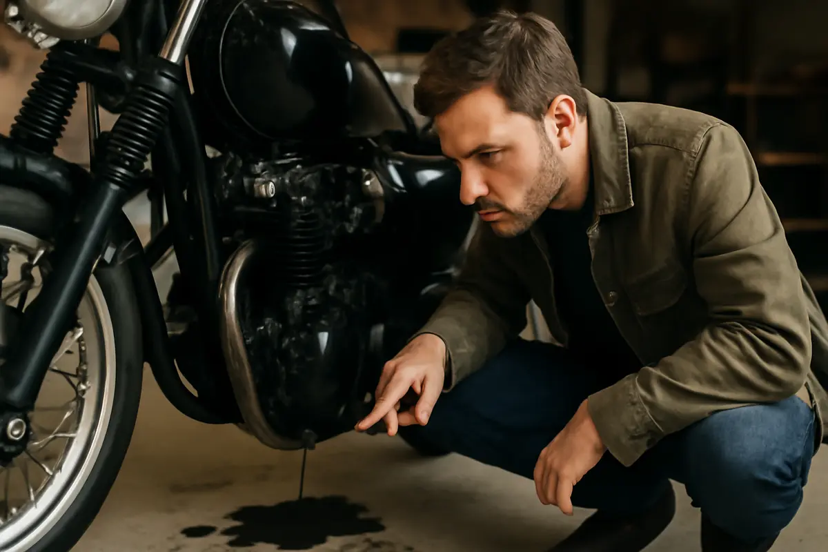 Come individuare perdite d’olio sulle moto usate: i controlli visivi che evitano danni maggiori