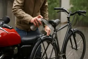 Pioggia e mezzi usati: come proteggere efficacemente moto e biciclette dalla ruggine con soluzioni pratiche