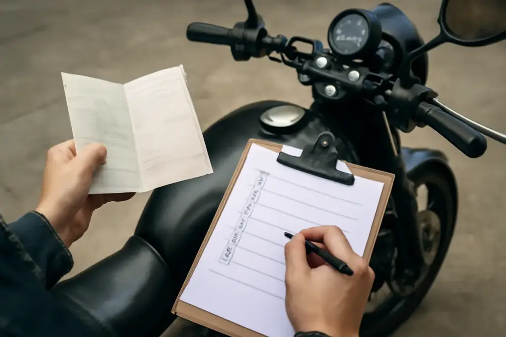 Cosa controllare nella documentazione di una moto usata? Eviti brutte sorprese con una checklist rapida